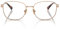 Vogue Eyewear Vo4319b Quadratische Brillenfassungen auf Rezept für Damen, Rose Gold/Demo-Linse, 54 mm
