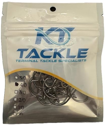 Sea Fishing Circle Hooks 5 sizes 5/0, 4/0, 3/0, 2/0, 1/0 25Pcs (4/0)