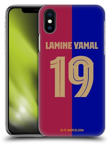 Head Case Designs Offizielle FC Barcelona Lamine Yamal 2024/25 Spieler Home Kit Harte Rueckseiten Handyhülle Hülle Huelle kompatibel mit Apple iPhone X/iPhone XS
