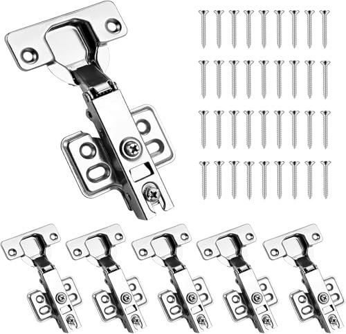 sylbx 10 piezas Bisagras de Gabinete,Bisagras para Puertas de Armario,Bisagras de Puerta de Armario de Mueble,Bisagras de Muebles,Bisagra para Armario de Cocina,Bisagras de Puerta de Cocina