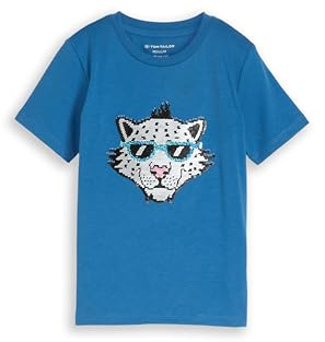 TOM TAILOR Jungen Kinder T-Shirt mit Pailletten-Muster