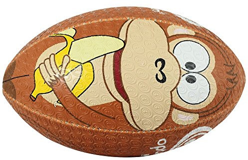 Optimum Rugby Ball - Balanced and Responsive for Accurate Handling and Kicking of Top-Performing Rugby Balls - Perfect for Training and Gameplay - 2-Ply 410g Ball - Monkey - 5