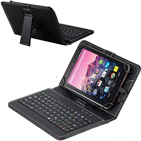 Navitech Housse étui Clavier Français AZERTY avec Support Compatible avec ASUS Google Nexus 7 | ASUS Nexus 7