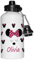 Tigerlilyprints Minnie Mouse Bottle,Personalised Metal 400ml Drinks Bottle,Flowers Bottle, Girls Gifts, School Water Bottle, Lunch Bag Bottles.