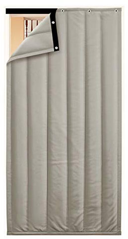 ZHCHL De Porte d'hiver Chaud 110x210CM, Porte Rideau Thermique Anti Froid, Porte Rideau Isolant Phonique Anti Bruit, Rideau De Porte Épaississant PU Imperméable, Approprié Au Patio De Couloir