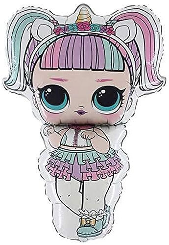 Ballonim® LOL Surprise Doll Unicorn ca. 80 cm Luftballons Folienballon Party DekorationGeburtstag