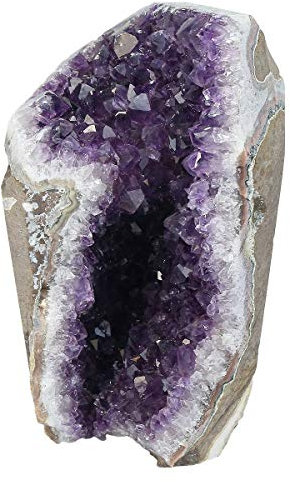mookaitedecor Natürlichen Amethyst Drusensegment Rohstück Edelstein Amethyst Kristall Druse Naturstück Dekorative Steine(800-1100g)