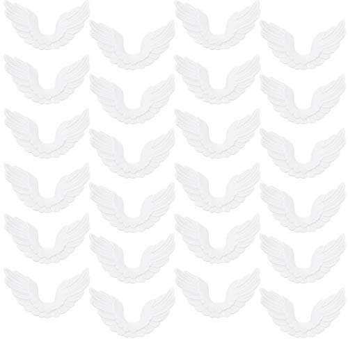24St DIY Weihnachtsbastelzubehör Engelsflügel (14#) 10 Stück Engelsflügel Design Ornament unvollendete Engelsflügel weihnachtsengel Christbaum anhänger Weihnachtssto deko Jesus