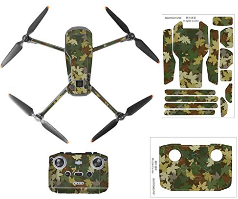 DJFEI Schutzfolie Aufkleber Kit für DJI Mavic 3, DIY wasserdichte Aufkleber Skins Wrap Aufkleber Protector für DJI Mavic 3 Drone und Fernbedienung (F)