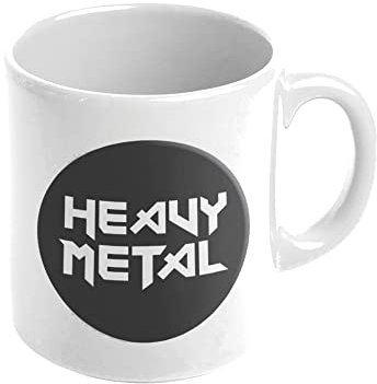 Mygoodprice MUG en céramique au motif Heavy Metal