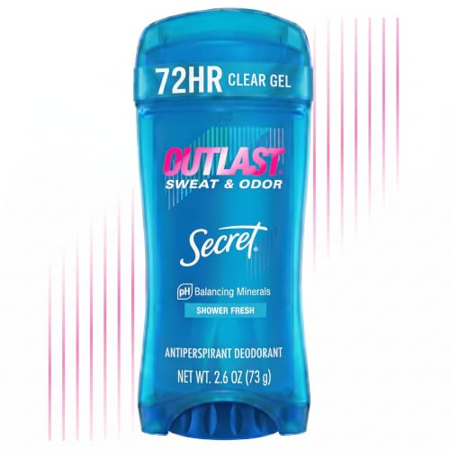 Secret Outlast Clear Gel Lot de 3 déodorants anti-transpirants pour douche