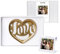 Love: corazón chocolate fresa intensa, oro. Cajas de chocolates para regalar, dedicatorias personalizadas con foto. Chocolate personalizado, elaborado artesanalmente. Regalos originales chocolate
