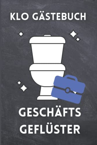 Klo Gästebuch Geschäft & Büro | lustige Geschenkidee zum Umzug | zum ausfüllen und ankreuzen inklusive Sudoku A5 schwarz