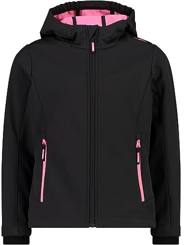 CMP - Softshelljacke für Kinder, Anthrazit-Pink Fluo, 98