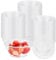 MIVIDE 100pcs Bols en Plastique Dur, 180ml Saladier Plastique Transparent, Bol de Service Réutilisable pour Mousse, Pouding, Dessert, Fête