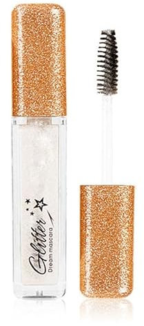 Glitter Mascara Diamond Sparkling Colourful Mascara, Anti-Schmiermittel funkelnden bunten Augen Make-up-Tool für Hochzeiten Bühnen Musikfestivals (silbrig)