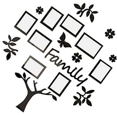 Mikikit Einzigartiger 3d-fotorahmen-baum-wandaufkleber Wohnzimmer- Wandaufkleber Einfache Anwendung