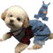 UOSIA Salopette per Cani Salopette in Jeans per Cani, Camicie per Cani Vestiti con Spalline Regolabili per Cani e Gatti di Taglia Piccola e Media, Tuta Jeans per Cani Comodi Costumi per cagnolini