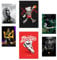 Nacnic 6er-Set Ikonischer Basketball-König James Jordan Nike Poster mit Designillustrationen zur Dekoration der Wände Ihres Zuhauses. Räume, Büro, Laden und Geschäft A3 und A4 Rahmenlos