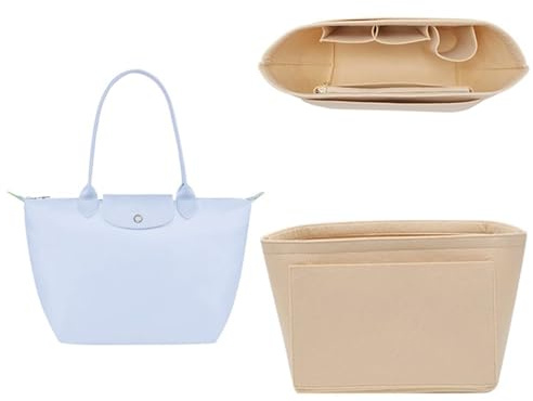 jiesinlov Geldbörsen-Organizer-Einsatz für Handtaschen, Filztaschen-Organizer, geeignet für Le Pliage Large (Filz, groß)