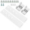 Spares2go Integrated Fridge Door Slide Mounting Bracket Fixing Kit compatible with Liebherr 9086322 (pack of 2)