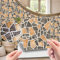 Tile Stickers Pebble Style Tiles DIY Stick On Wall, Peel and Stick Style Decals,Fireplace,Kitchen Bathroom Vinyle Tile Stickers Transfers Printed,Waterproof,Removable 20X20Cm*10Pcs