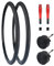 ZUKKA 2er-Pack 700C Fahrradreifen 700x32C Mantel 32-622 Plus 2er-Pack 700C Schlauch 700x32C FV48mm kompatibel Rennrad Reifen und schlauche