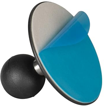 FANAUE Flex Adhesive Ball Base Compatible with Garmin GPS Bracket and 17mm Double Socket Arm, 17mm Ball Head Adapter for Motorcycle Bike Phone Holder, Suction Cup Base for Mounting on Car Dashboards.