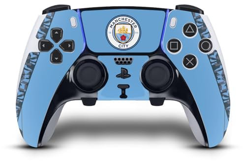 Head Case Designs Officially Licensed Manchester City Man City FC Home Kit 2024 Champions Vinyl Sticker Gaming Skin Decal Cover Compatible With Sony PlayStation 5 PS5 DualSense Edge Controller