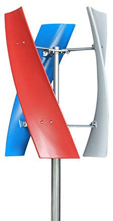 Doppelt Gelagerte Windturbine Windgenerator Mit Vertikaler Achse Dreiphasiger Vertikale Windkraftanlage Regler Windrad Wind Turbine Watt Kernlosem Permanentmagnetgenerator Und GlasfaserflüGeln