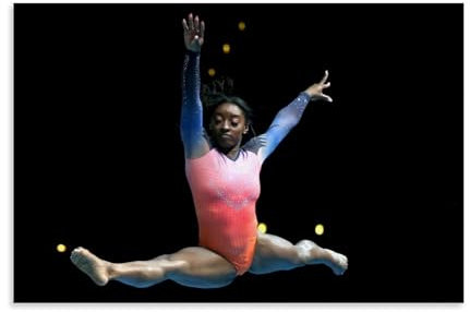 ADMLIE Simone Biles Turner, klassische Dekoration, Poster, Kunstwerke, Bilddruck, Wandkunst, Gemälde, Leinwanddekoration, Heimdekor, 30 x 45 cm