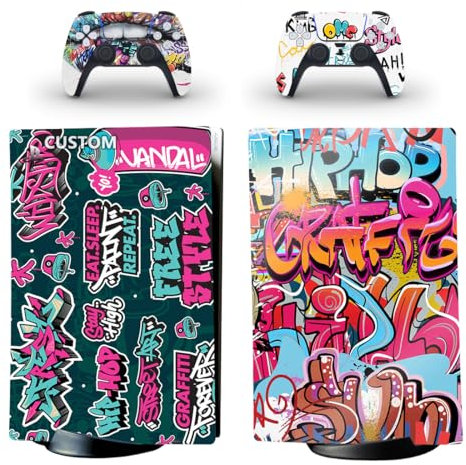 Cover adesiva in vinile per PS5 Digital Edition personalizzata per controller digitale PS5 e console con le tue immagini