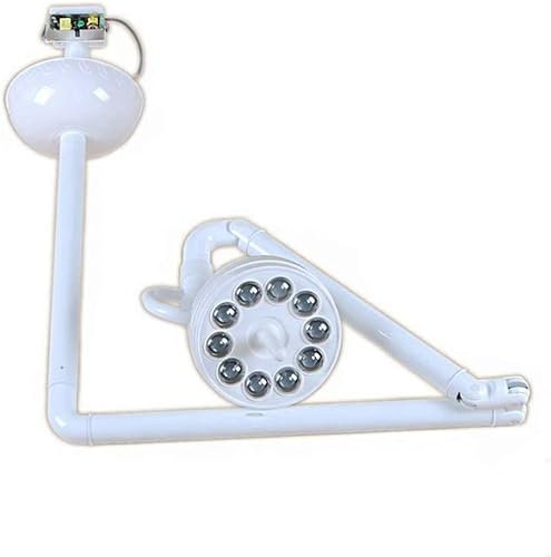 Medizinische Untersuchungslampe, 30 W, an der Decke montierte LED-Untersuchungsleuchte für chirurgische Untersuchungen, schattenfreie Lampe, 360-Grad-Drehsensorschalter/Kippschalter einstell