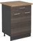 Vicco Meuble Cuisine R-Line, Gris Noble, 60cm, PT Chêne