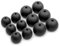 Okuli 12 x Gommini Auricolari in Silicone Ricambio per Shure SE215 Auricolari Cuffie in Nero