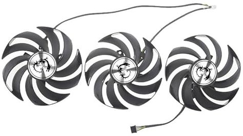 Graphics card fan PLD09210S12HH DC12V 0.40A 4Pin for MSI for GeForce RTX3060 RTX 3060 Ti RTX 3070 RTX 3080 RTX 3090 GAMING X TRIO(Set)