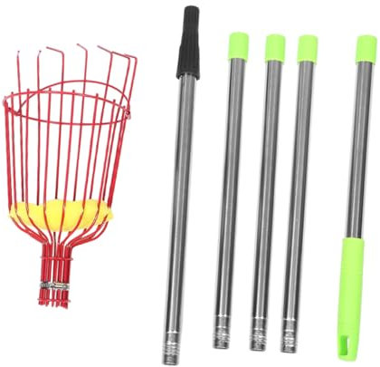 VICASKY Teleskopstange Mit Einziehbarem Obstwerkzeug Und Korb Obstwerkzeug Zum Ernten Von Äpfeln Und Mangos Leicht Und Einfach Zu Verwenden