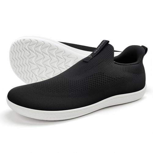 Sosenfer Chaussures unisexes larges pieds nus - Chaussures minimalistes pour hommes et femmes - Chaussures de randonnée pour l'extérieur - Baskets à enfiler, 41 EU