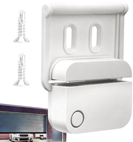 Garage Door Sensor Bracket, Entry Ring Mount, Smart Alarm Holder, Anti Theft Design, 12x8x1cm, Multifunctional Setup, Ideal for Home, Apartment, Garage Security Installation