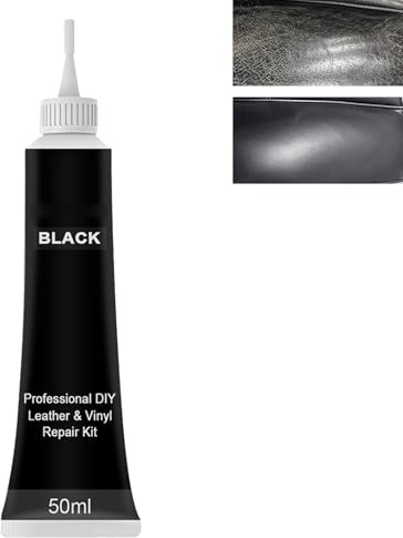 KOAHDE Pâte de réparation des rayures pour cuir, remplissage de réparation du cuir, canapé en cuir, kit de réparation en cuir synthétique, kit de réparation pour sièges de voiture, 50 ml