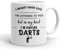 VIROSA Darts Mug – “in My Head I’m Playing Darts” – 11oz Ceramic Mug – Funny Gift for Pub Gamers – Birthday Gift for Men