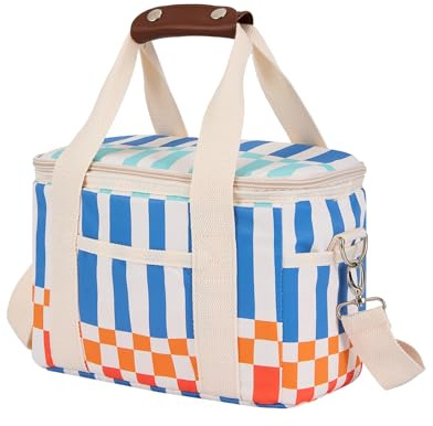 Nanxson Isolierte Kühltasche 9L/15L/29L Großer Lunchtasche Tragbare Kühlbox | Wiederverwendbare Lunchtasche,Auslaufsicher Cooler Tote Bag,mit Verstellbarem Schulterriemen,für Büro,Picknick,Strand