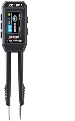 Tidgel Für Smart LCR Meter Pinzette mit 2,9 cm Farbbildschirm, automatische Identifizierung R/C/L bei 100 Hz - 10 kHz, Typ-C wiederaufladbar für elektronische Reparatur