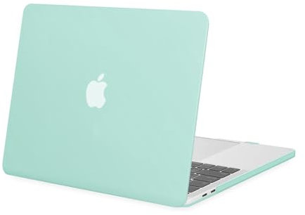 MOSISO Cover Compatibile con Macbook Pro 15 Custodia 2019 2018 2017 2016 Rilascio A1990 A1707 con Touch Bar e Touch ID, Plastica Rigida Case,Menta Verde