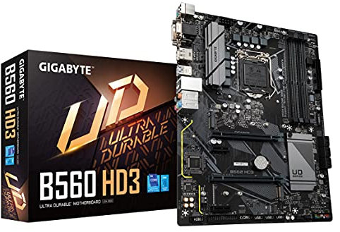 GIGABYTE B560 HD3 (LGA 1200/ Intel/ B560/ ATX/Dual M.2/ PCIe 4.0/ USB 3.2 Gen1/ Carte mère)