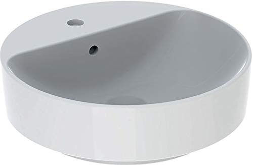 Geberit VariForm Lavabo à poser rond, 450mm, avec trou pour robinet, avec trop-plein, 500.769.00.2, 500.769.00.2, Colorazione: bianco