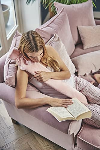 Warmies® Extra Long Hot Water Bottle - Pink Fleece