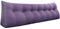 VERCART Keilkissen Bett Großes Rückenkissen Bett Kopfteil Bequemes Lesekissen für Bett und Sofa 2 in 1 Rückenlehne und Kopfkissen Couchkissen Langes XXL Lendenkissen Leinen 200cm Grauviolett
