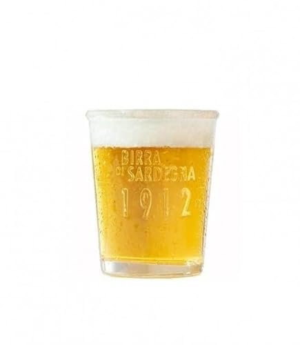 JUEGO DE 6 VASOS DE CERVEZA ICHNUSA CLEAR DE 20 CL.