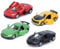 Zerodis 4pcs Alloy Car Model Pull Back Sports Game Car Vehicle Toy with Openable Doors Christmas Birthday Gift for Children boys girls